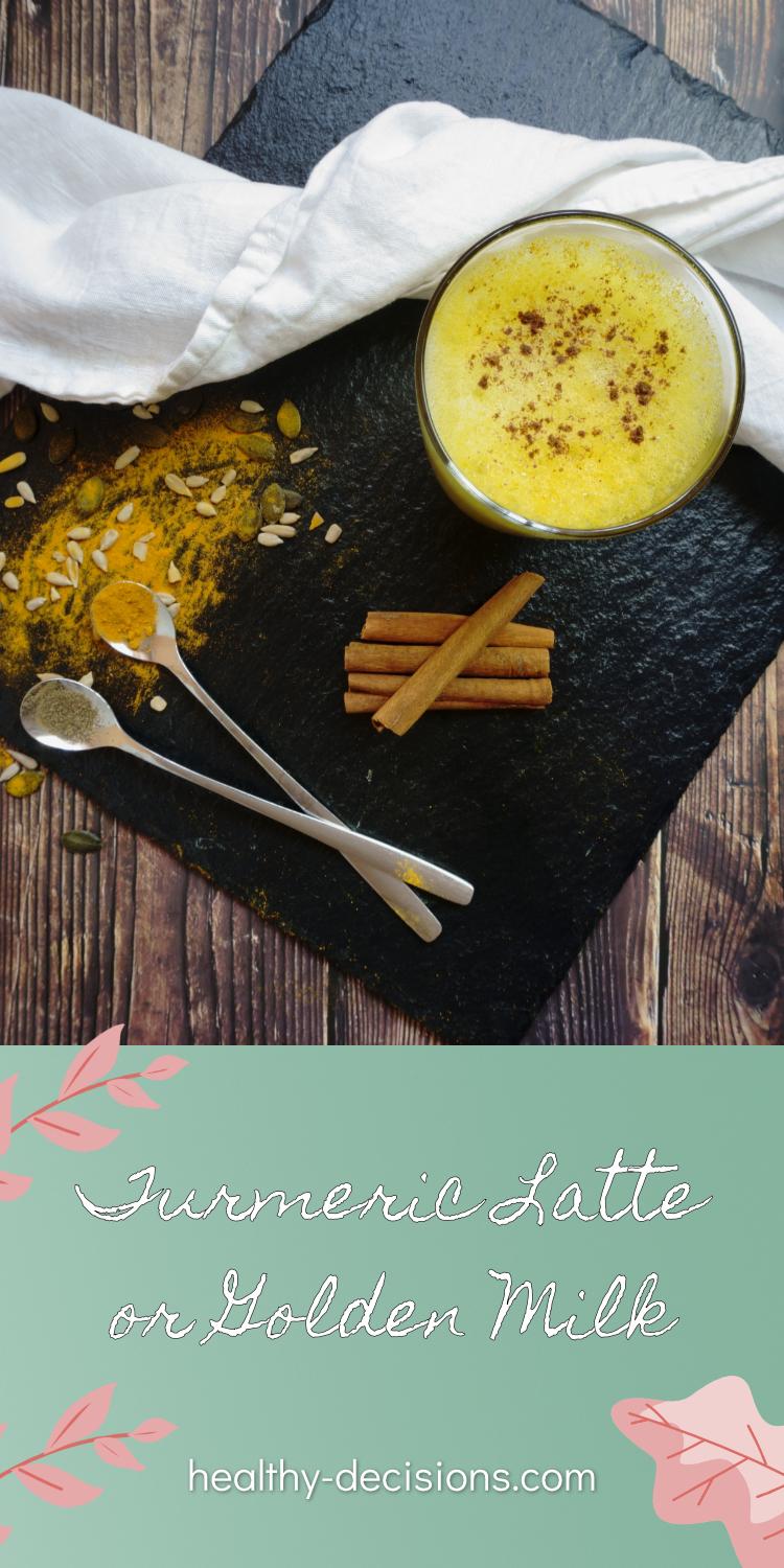 Golden milk turmeric latte (very healthy, delicious and comforting!)