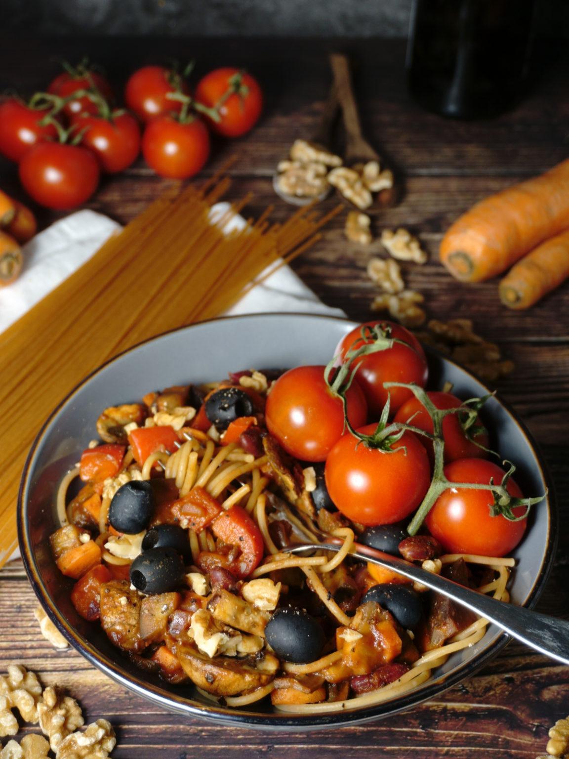 Italienische Nudel-Gemüse-Pfanne | Gesundes Rezept 🌱