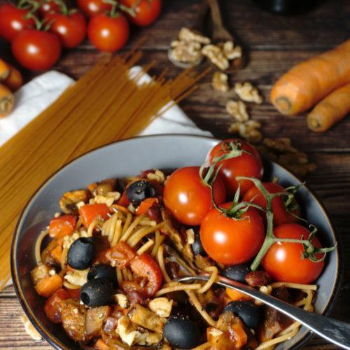 Italian Pan Roasted Vegetable Pasta 17