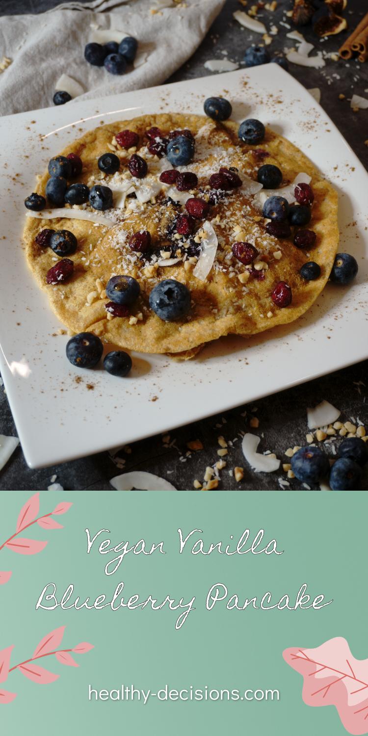 Vegan Vanilla Blueberry Pancake 13