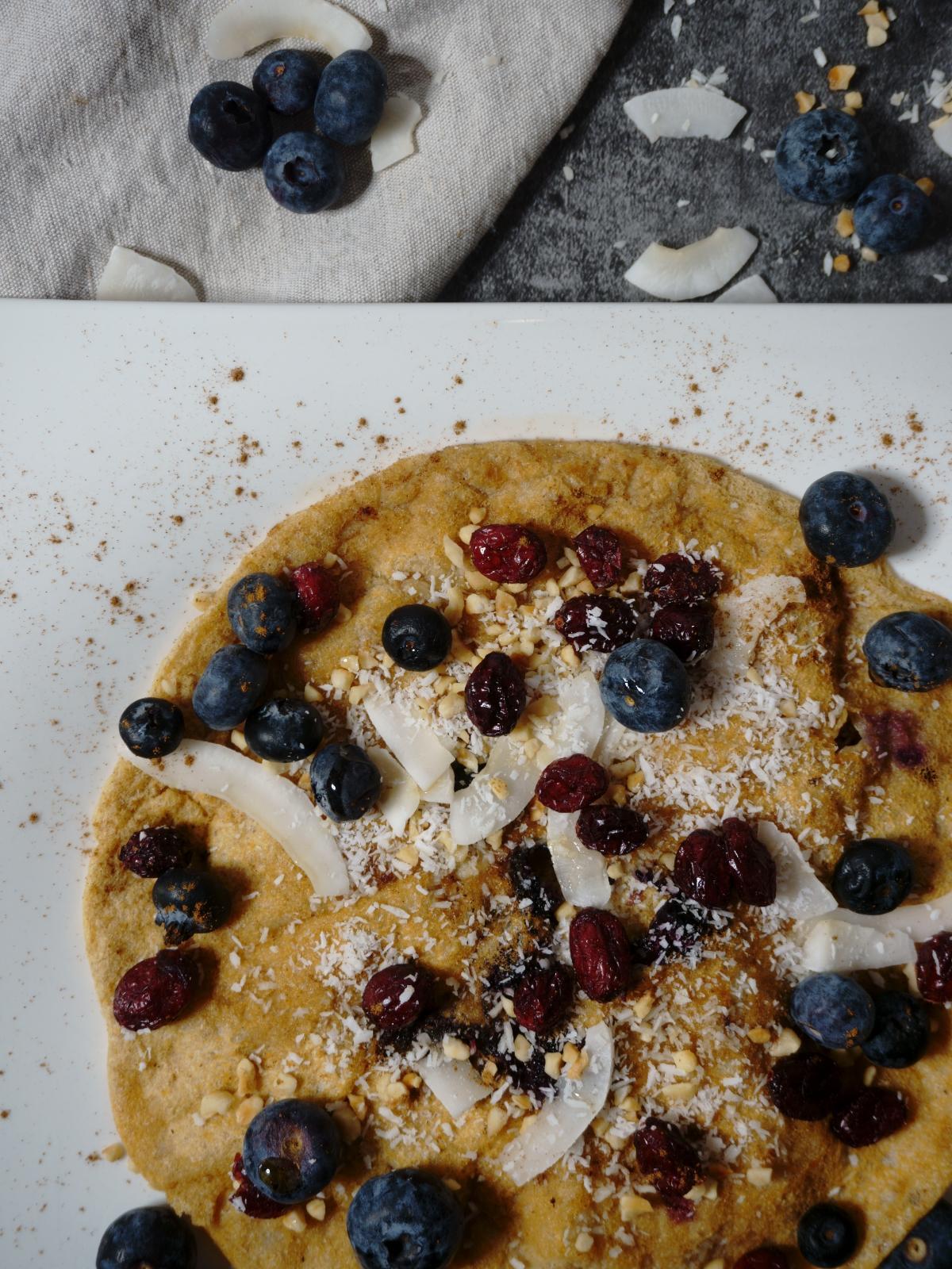 Vegan Vanilla Blueberry Pancake 11