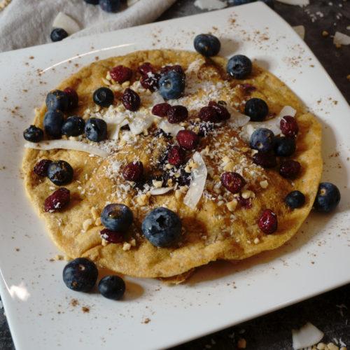 Vegan Vanilla Blueberry Pancake 15