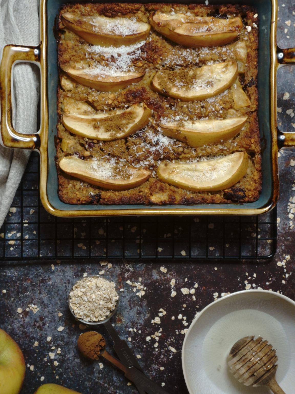 Gebackener Apfelporridge | Gesundes Rezept 🌱