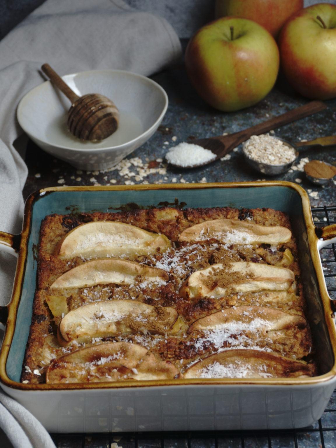 Baked Apple Porridge Healthy Recipe 🌱