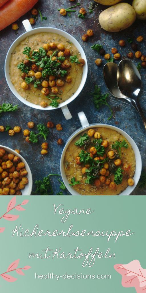 Vegane Kichererbsensuppe mit Kartoffeln | Gesundes Rezept 🌱