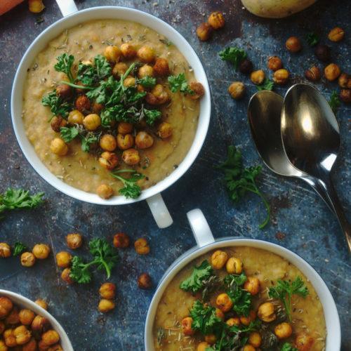 Vegan Chickpea Soup With Potatoes 9
