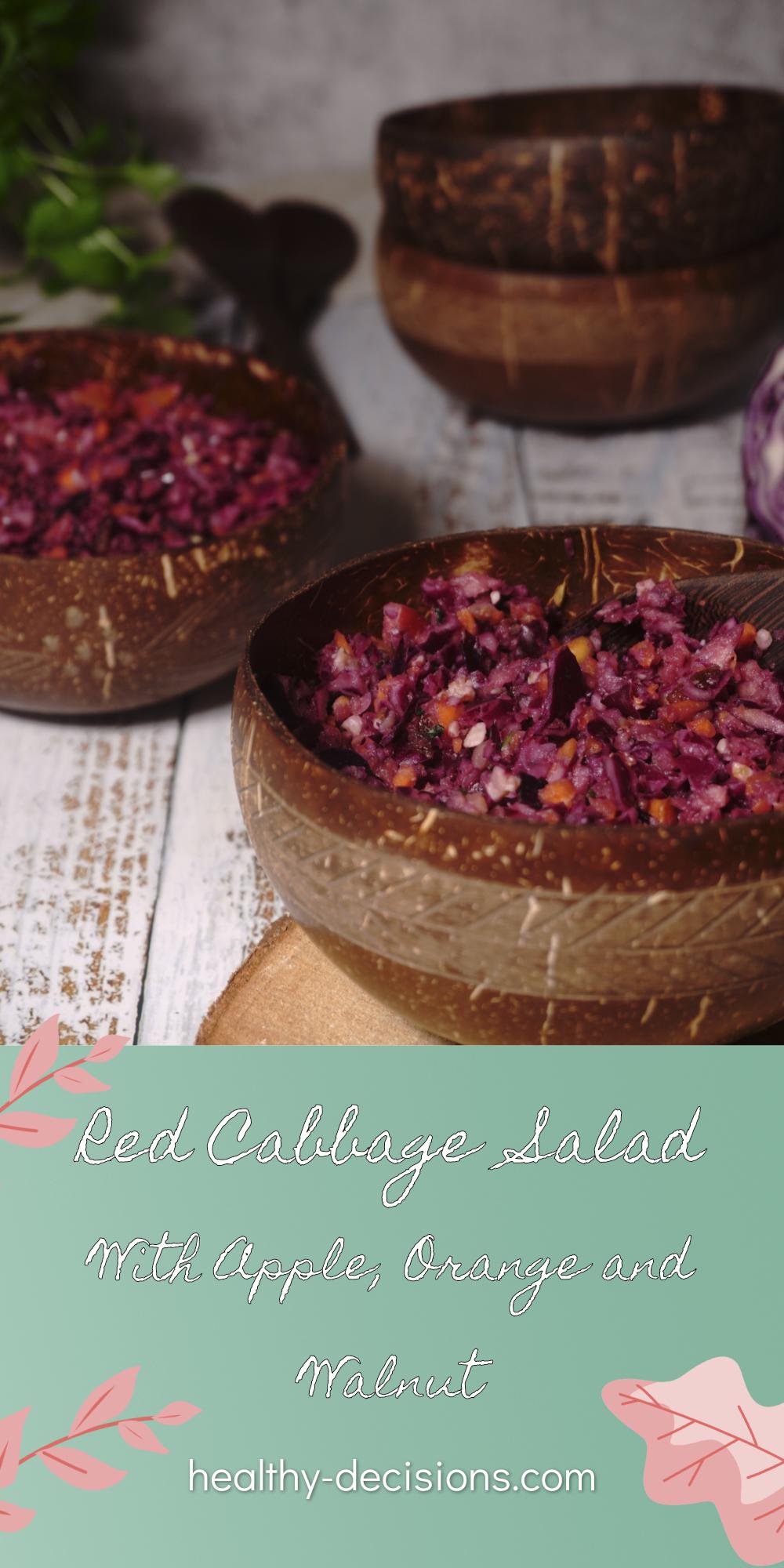 Red Cabbage Salad With Apple, Orange and Walnut 15