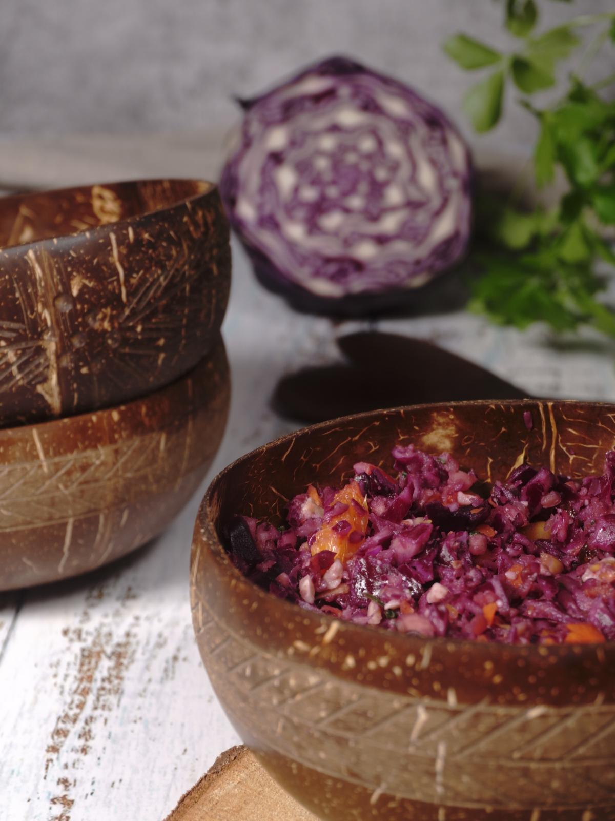 Red Cabbage Salad With Apple, Orange and Walnut 5