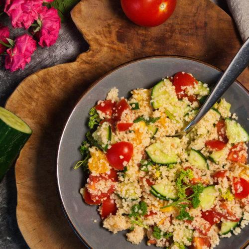 Einfacher veganer Couscous-Salat 17