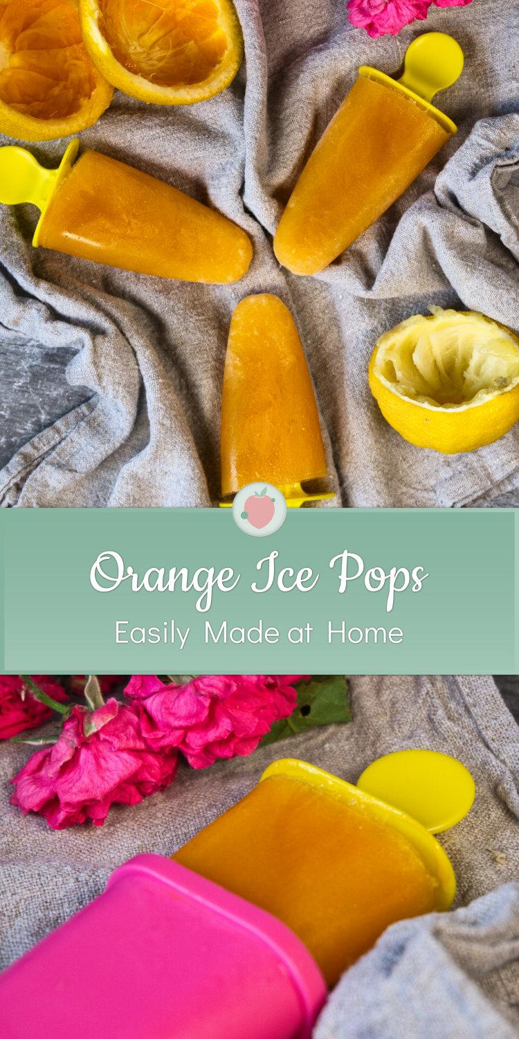 Homemade Orange Ice Pops 15