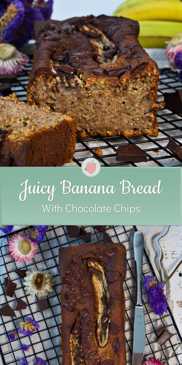 Juicy Banana Bread With Chocolate Chips 15