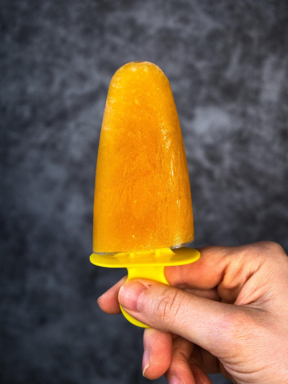 Homemade Orange Ice Pops 3