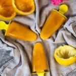 Selbst gemachtes Orangeneis (Capri-Eis) 95