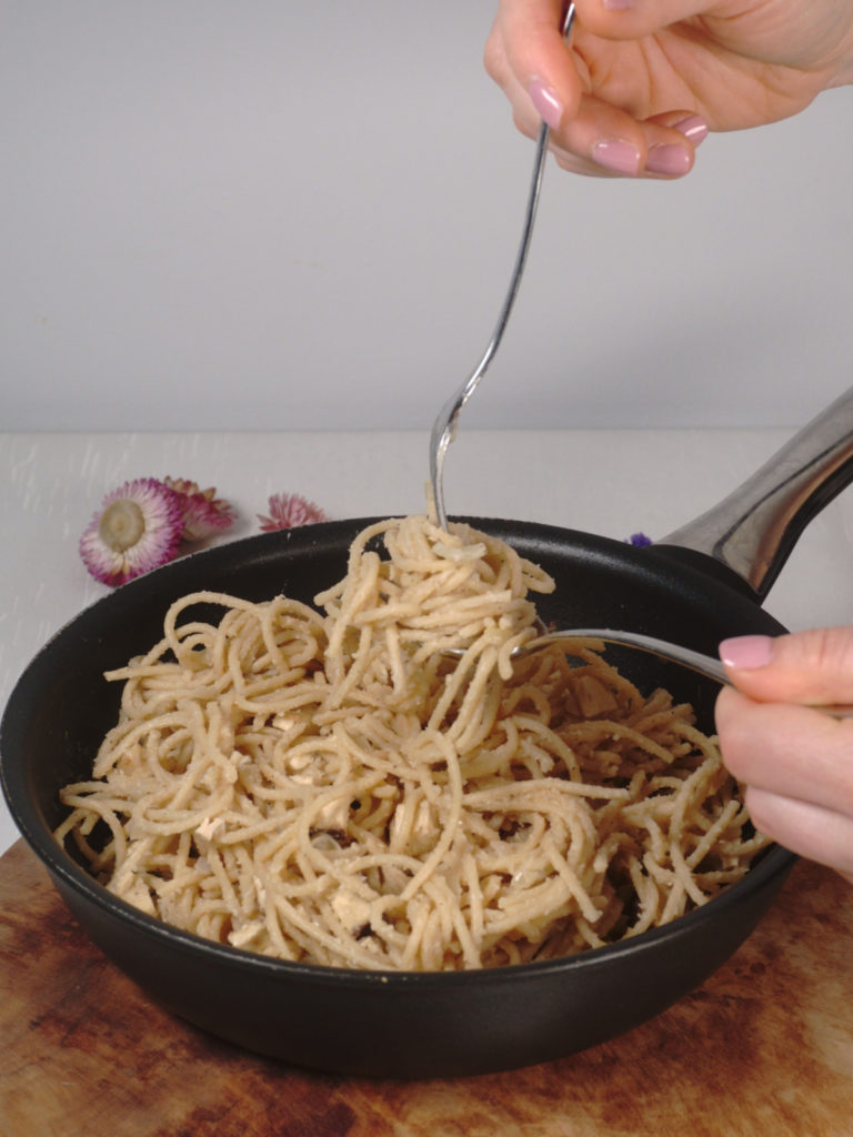 Vegane Spaghetti Carbonara 13