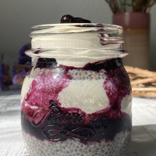 Veganer Blaubeer-Chia-Pudding 17